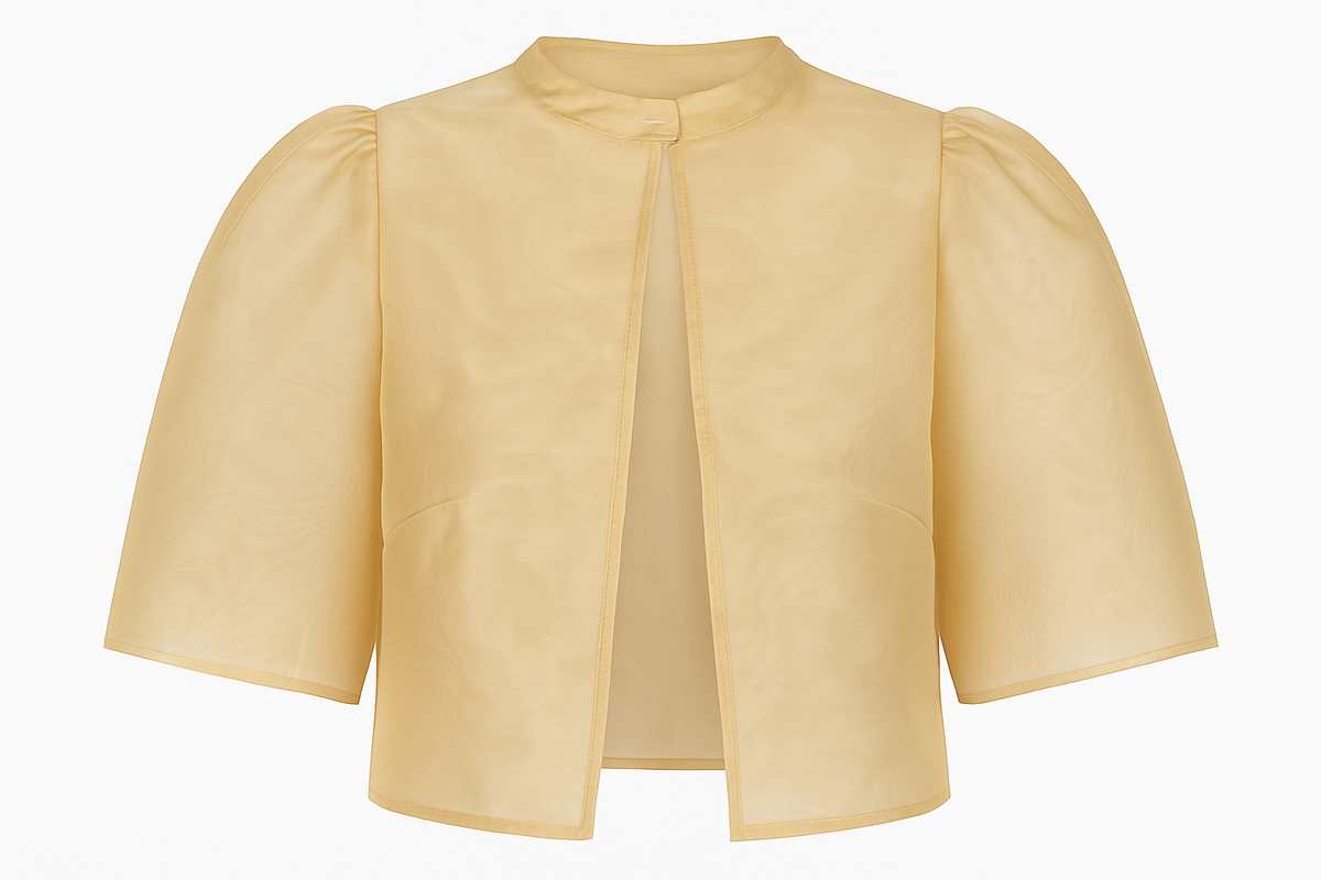 SORORITÉ Blusa de Organza con Mariposas