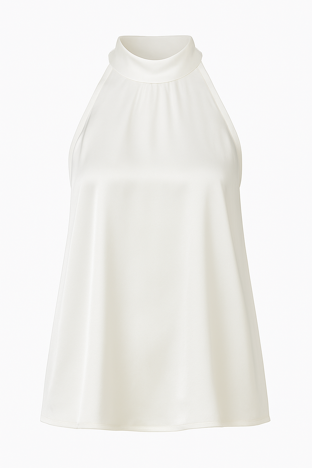 ÉCLAT Blusa de Seda con Cuello Halter