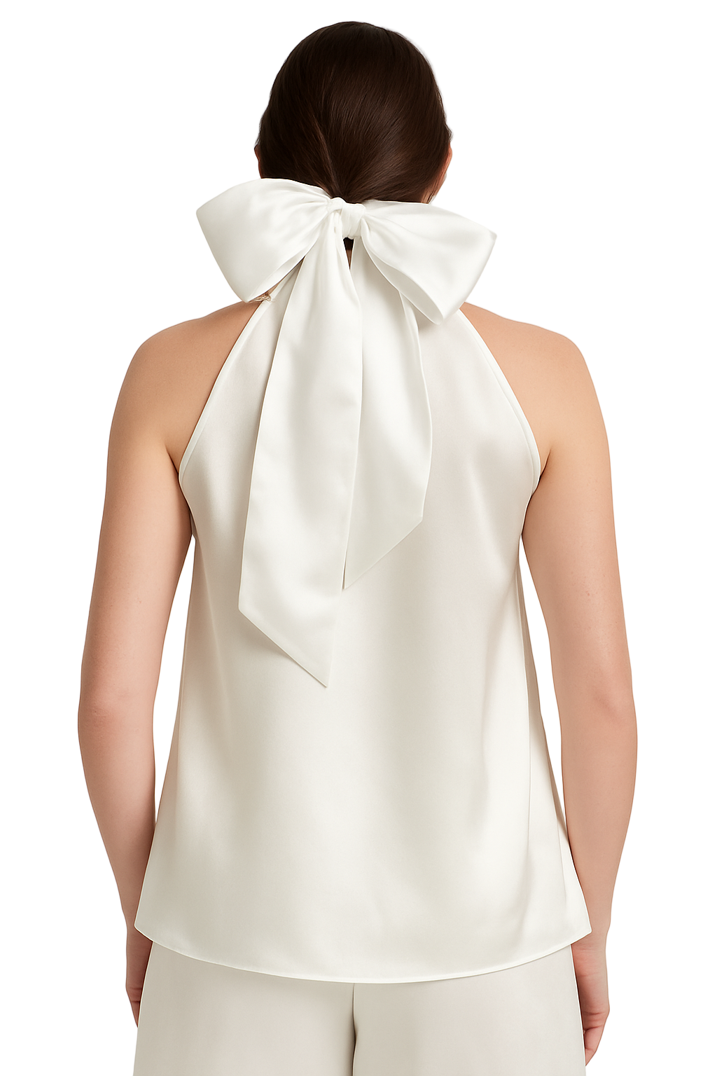 ÉCLAT Blusa de Seda con Cuello Halter