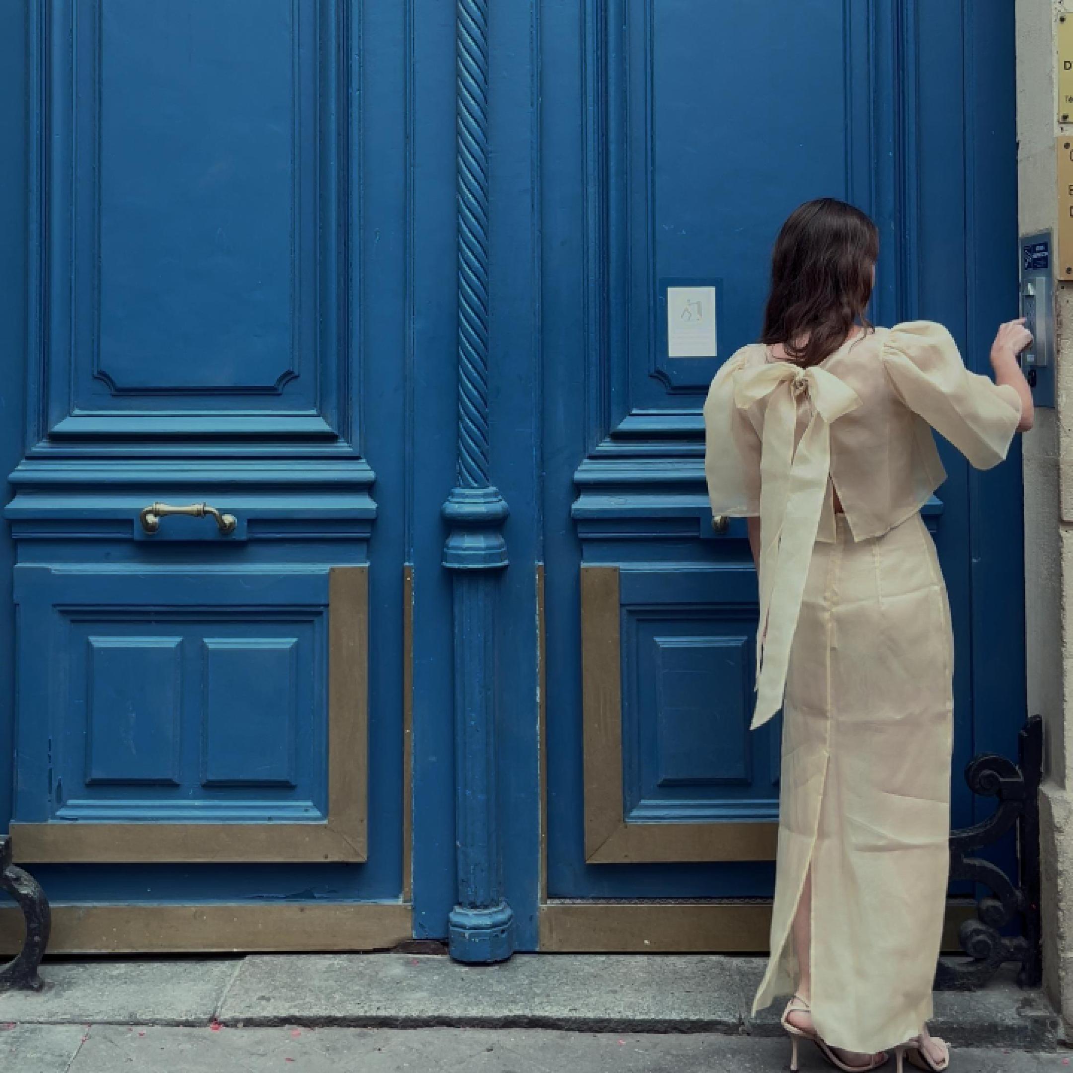 SORORITÉ Organza Butterfly Blouse