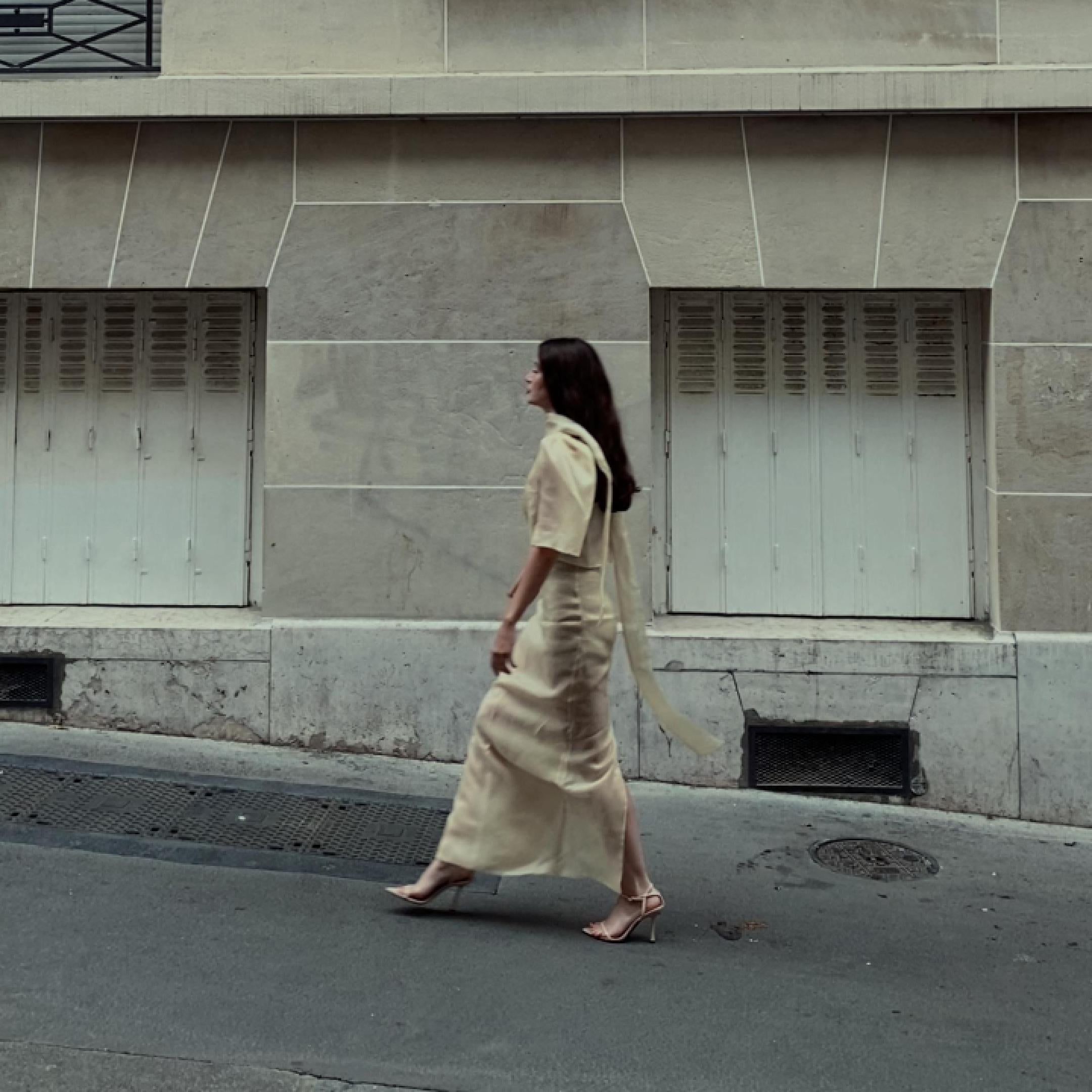 PROFUNDIS Organza Column Skirt